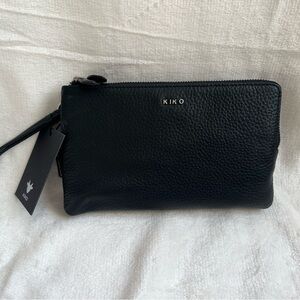 KIKO Genuine Pebble Leather Large Wristlet